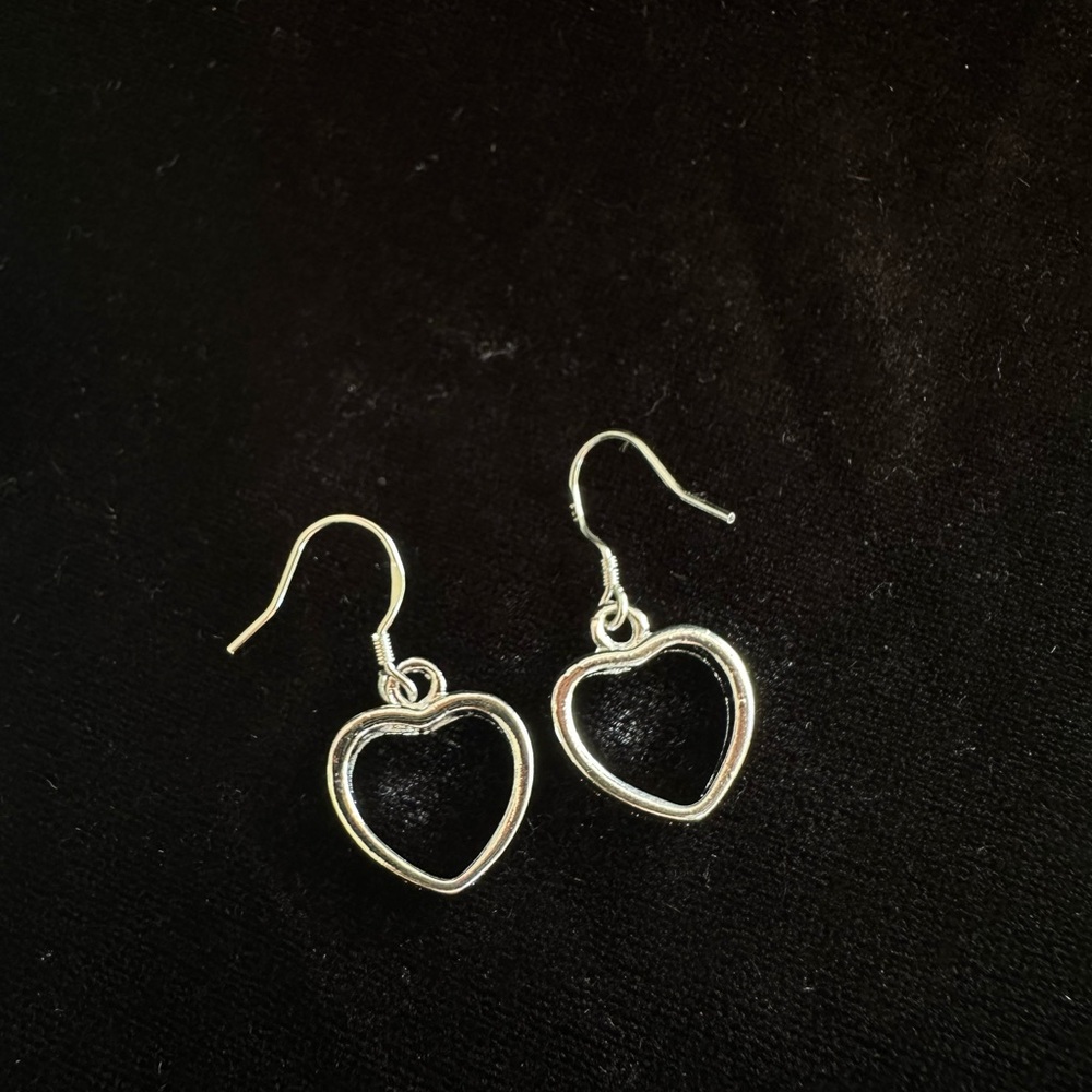 925 Sterling Silver Heart Earring